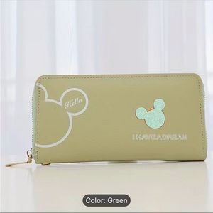 Green Minnie Mouse Wallet.